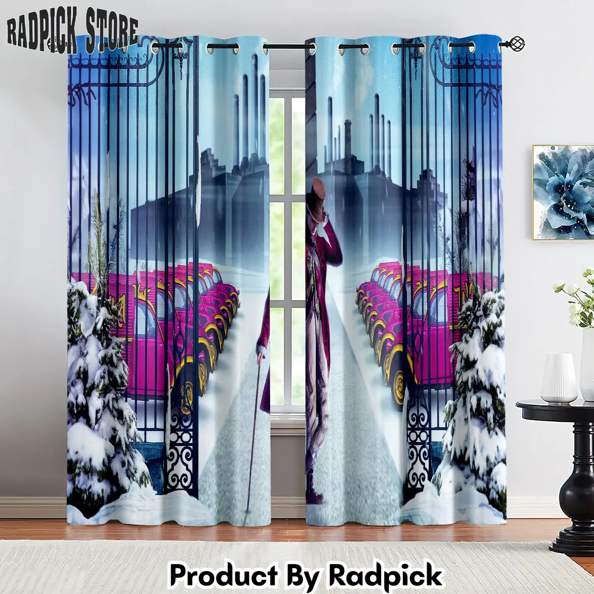 Radpick wonka curtains drapes for window treatment set 4 rp8524